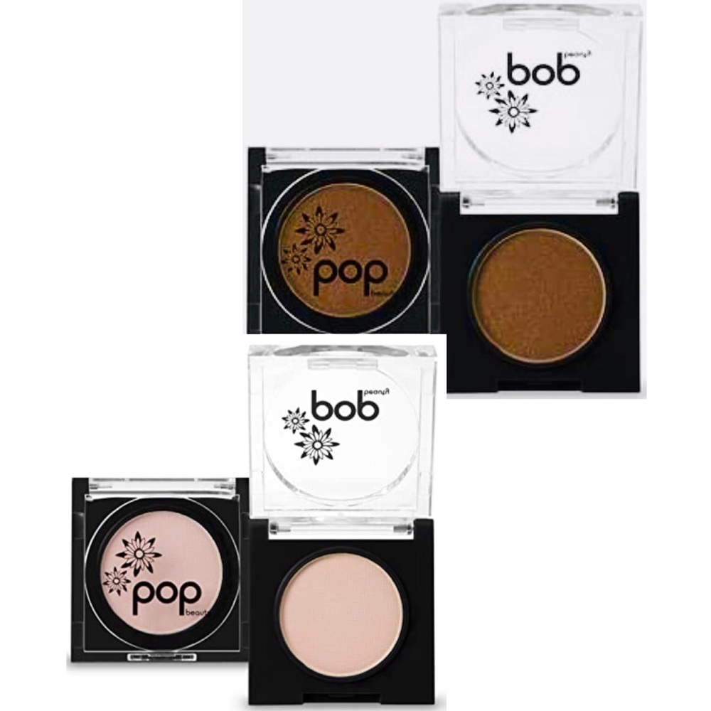 Set of 2 Pop Beauty Eye Shadow Bronze/Peach New